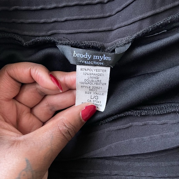 Black peplum skirt (midi/mini) - Picture 2 of 6